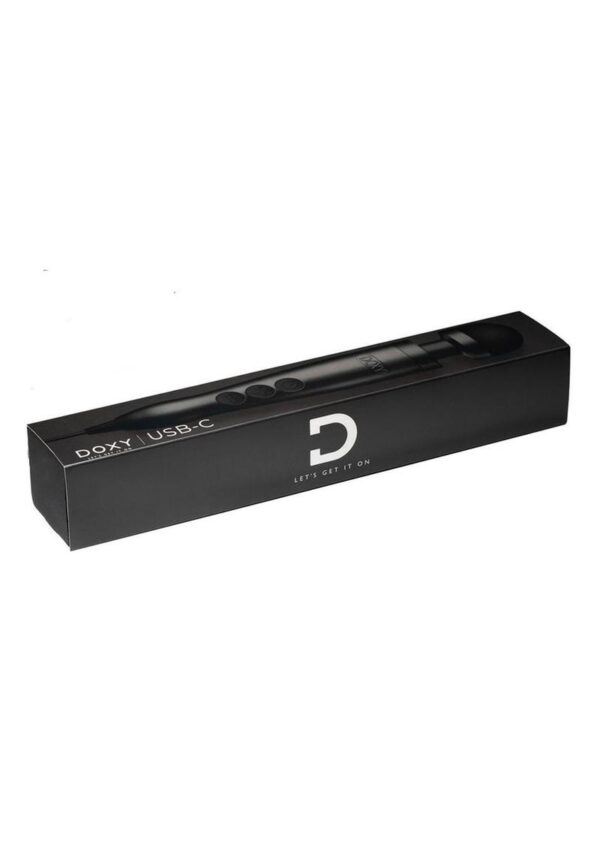 Doxy USB-C Wand Vibrating Body Massager - Matte Black