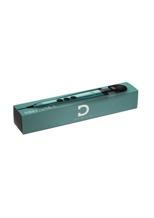 Doxy USB-C Wand Vibrating Body Massager - Turquoise