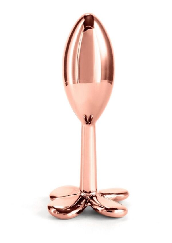 Rear Assets Clover Aluminum Anal Plug - Rose Gold