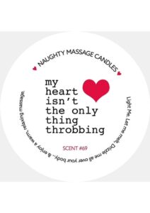 Kama Sutra Naughty Massage Candle My Heart Isn`t The Only Thing Throbbing 1.7oz