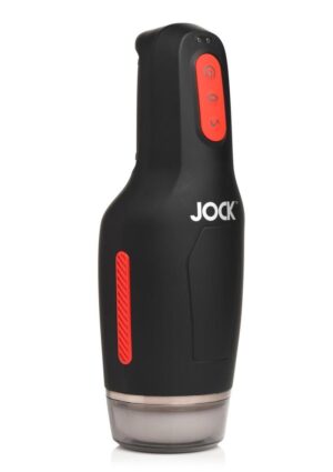 JOCK 15X Sucking and Vibrating Rechargeable Masturbator - Black