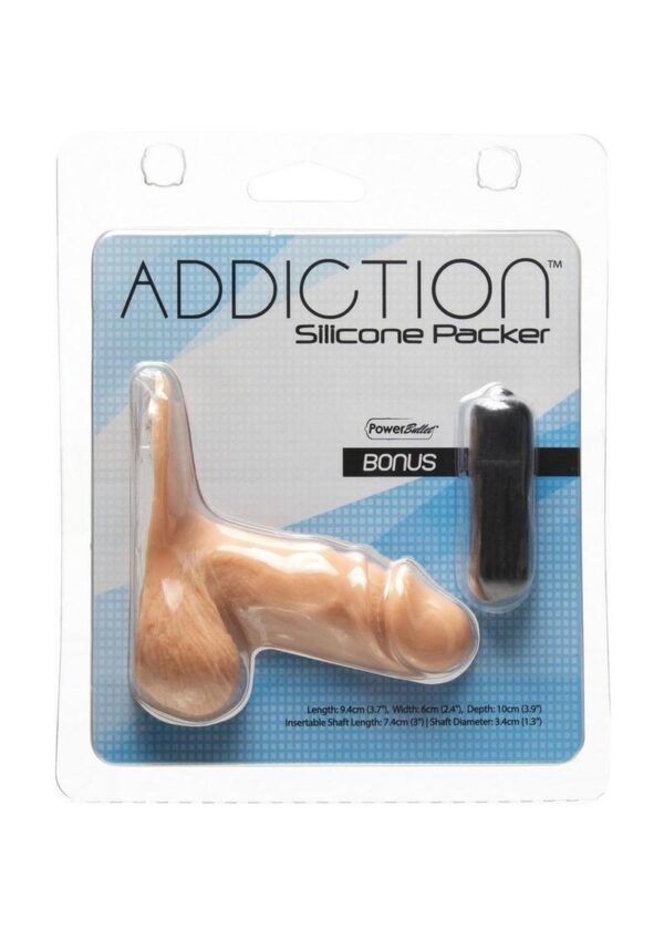 Addiction Silicone Packer Dong - Caramel