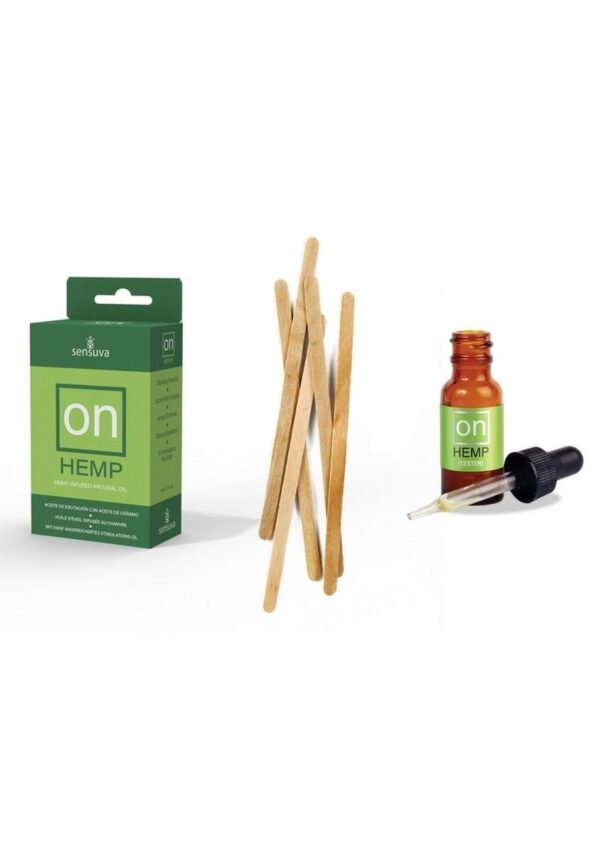 On Hemp Arousal Oil 5ml Medium Box 12 Piece + Tester/Sticks Refill Kit