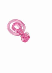 Bodywand Rechargeable Silicone Duo Ring with Clit Tickler - Pink