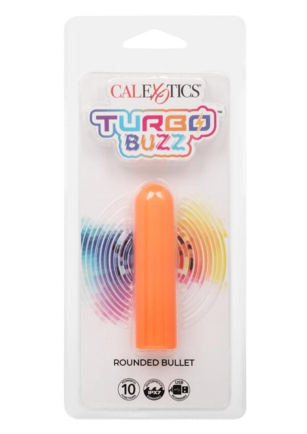 Turbo Buzz Rechargeable Rounded Bullet - Orange