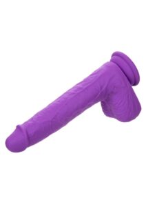 Rechargeable Gyrating and Thrusting Silicone Studs - Purple