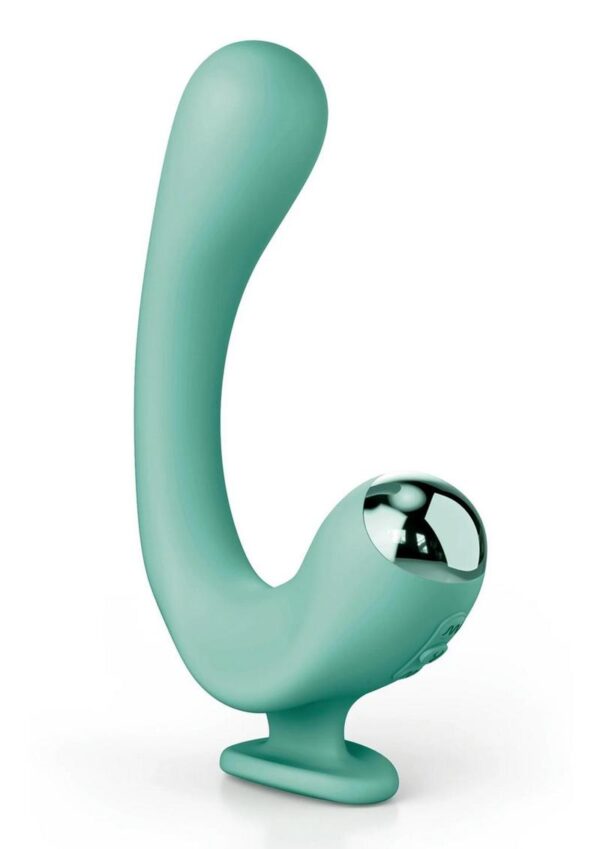 JimmyJane Reflexx Rabbit 2 Rechargeable Silicone Vibrator - Teal