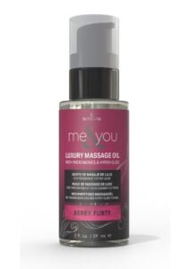 Me and You Pheromone Infused Luxury Massage Oil Berry Flirty 2oz