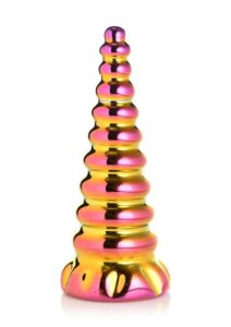 Creature Cocks Twilight Rainbow Glass Dildo - Multicolor