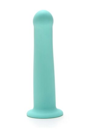 ME YOU US Curved Silicone Dildo 7in - Aqua