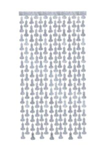 Glitterati Disco Penis Curtains (2 Each 6ft. Panels) - Silver/Black