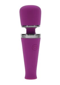 Playboy Mic Drop Rechargeable Silicone Wand - Purple