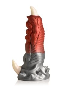 Creature Cocks Talon Silicone Dildo - Red/Silver/White