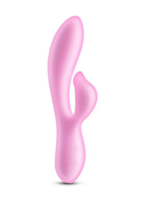 Pure Dawn Rechargeable Silicone Rabbit Vibrator - Pink