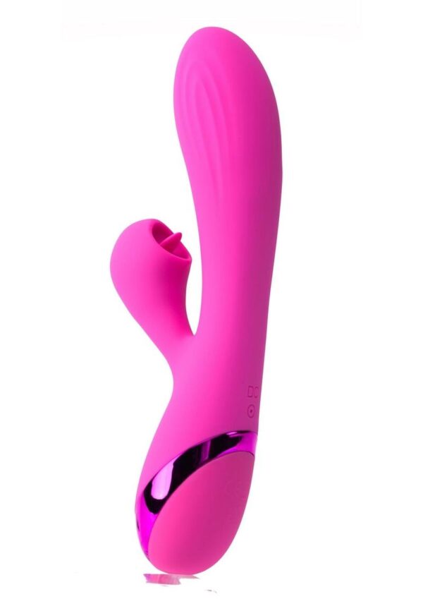 Juicy V-Gasm Stimulator Rechargeable Rabbit Vibrator - Pink