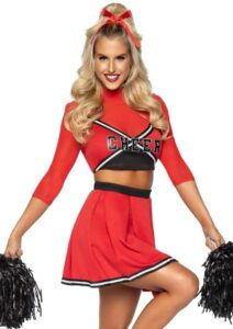 Leg Avenue Varsity Babe Set Crop Top with Cheer Logo