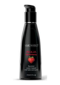 Wicked Aqua Strawberry Lube 4oz