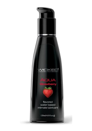 Wicked Aqua Strawberry Lube 4oz
