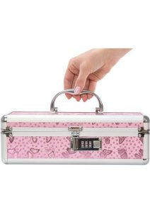 Lockable Vibrator Case - Small -  Pink