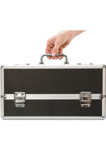 Lockable Vibrator Case - Large - Black
