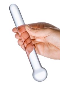 Glas Straight Glass Dildo 7in - Clear