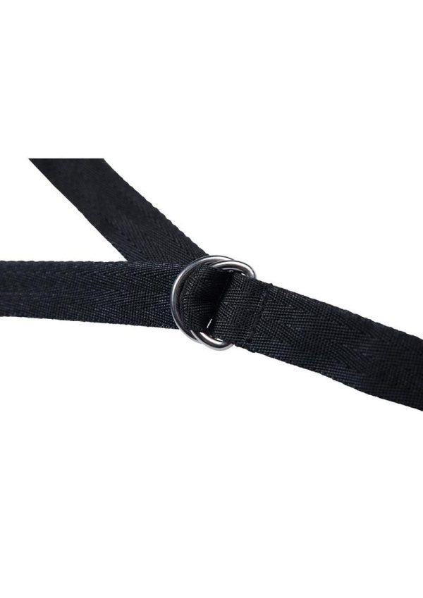 Master Series Interlace Over and Under the Bed Restraint Set - Black