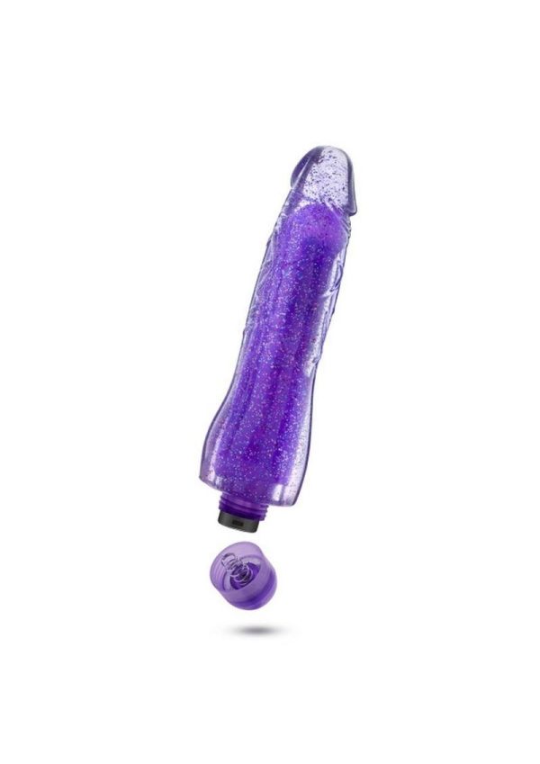 Glow Dicks Molly Glitter Vibrator - Purple