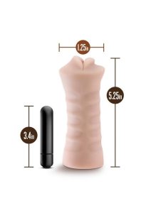 M for Men Skye Masturbator with Bullet - Mouth - Vanilla