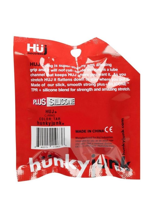Hunkyjunk HUJ Silicone Cock Ring - Black