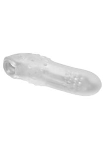 Hunkyjunk Swell Silicone Cocksheath Penis Extender 8.25in - Clear