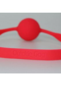 Quickie Gag Silicone Ball Gag Bondage Red