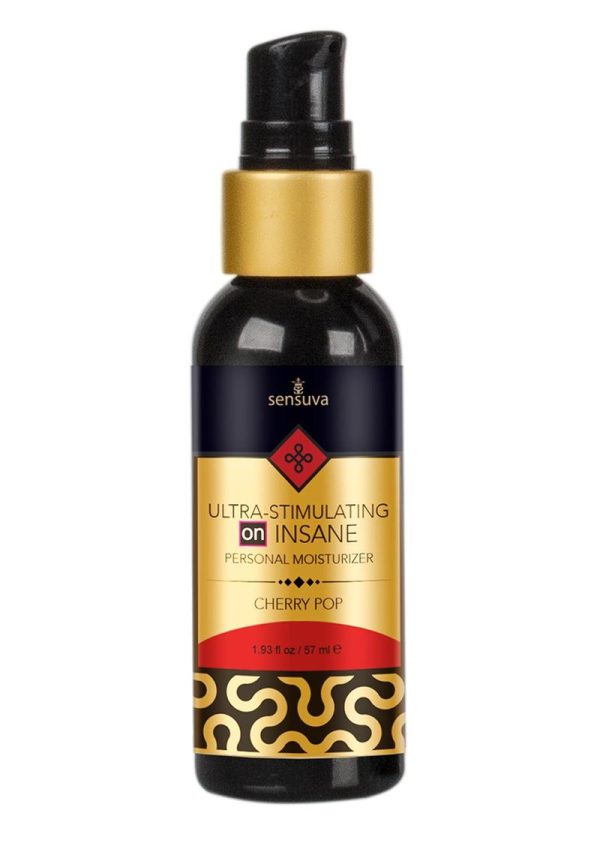 Sensuva Ultra Stimulating On Insane Cherry Pop Flavored Hybrid Lubricant 1.93oz