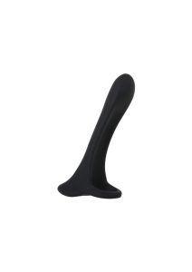 Zero Tolerance Cock Armor Rechargeable Silicone Vibrating Cock Ring with Long Bullet - Black