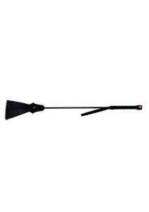 Rouge Fifty Times Hotter Tassel Riding Crop - Black