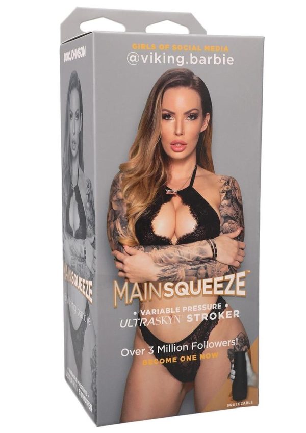 Main Squeeze Girls of Social Media @viking.barbie Ultraskyn Masturbator - Pussy - Vanilla