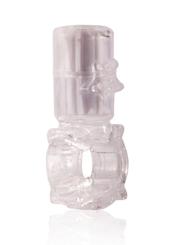 Charged Big OMG Vibrating Ring USB Rechargeable Waterproof Clear