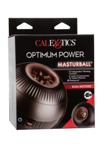 Optimum Power Masturball Rechargeable Vibrating Masturbator - General Orifice - Black