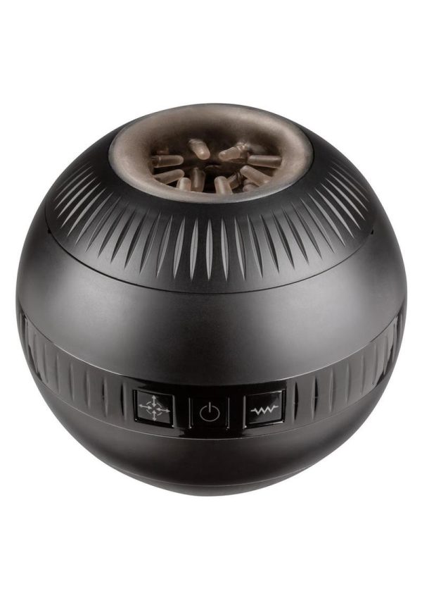 Optimum Power Masturball Rechargeable Vibrating Masturbator - General Orifice - Black