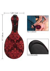 Scandal Round Double Paddle - Black/Red