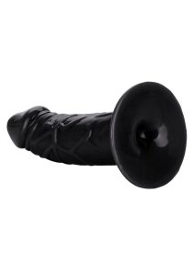 Back End Chubby Suction Cup Base Anal Plug Waterproof - Black