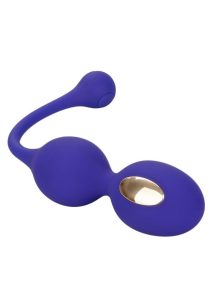Impulse Intimate E-stimulator Silicone Rechargeable Dual Kegel Balls with Remote Control - Purple