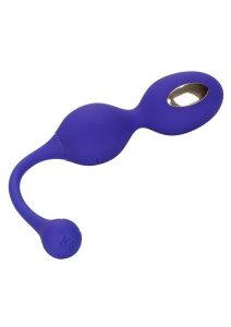 Impulse Intimate E-stimulator Silicone Rechargeable Dual Kegel Balls with Remote Control - Purple