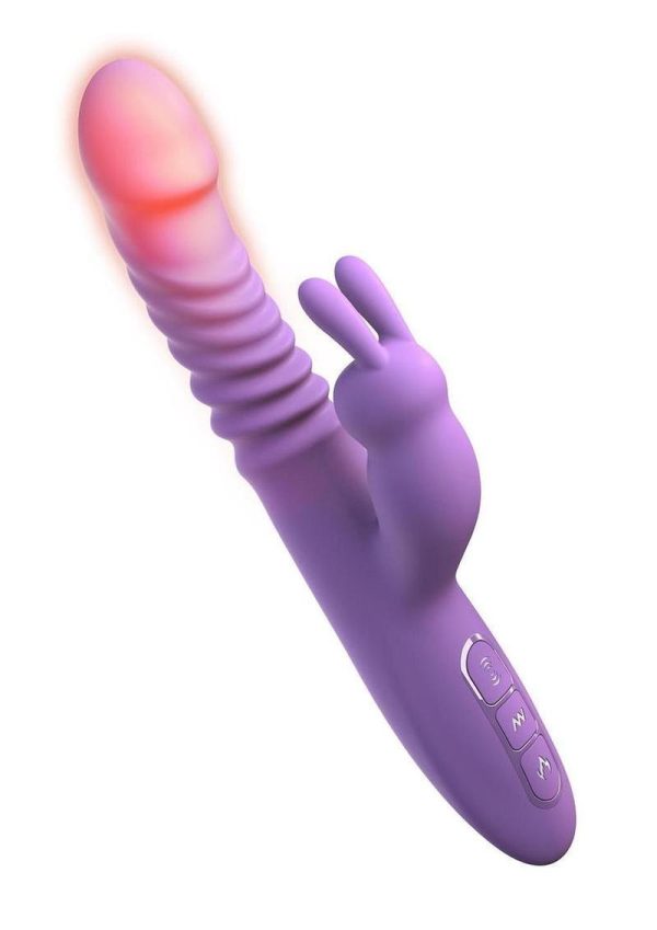 Fantasy For Her Thrusting Silicone Rabbit Vibrator - Purple