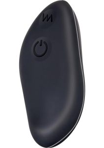 Hidden Pleasure Rechargeable Silicone Panty Vibe with Remote Control - Black