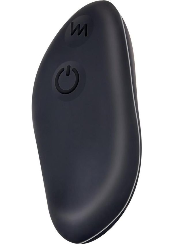 Hidden Pleasure Rechargeable Silicone Panty Vibe with Remote Control - Black