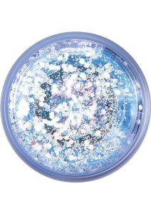 Glitteriffic Rechargeable Silicone Light-Up Rabbit Vibrator - Aqua