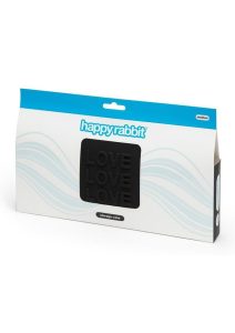 Happy Rabbit LOVE Silicone Storage Zip Bag - Medium - Black