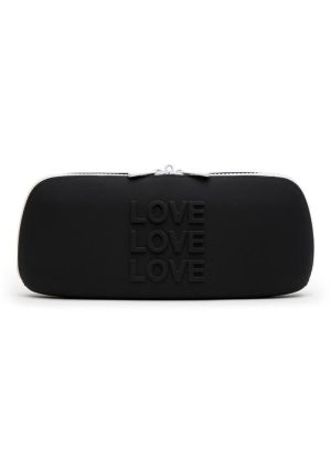 Happy Rabbit LOVE Silicone Storage Zip Bag - Medium - Black