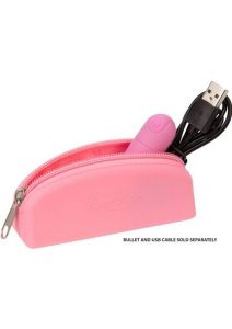 PowerBullet Silicone Storage Bag with Zipper - Pink