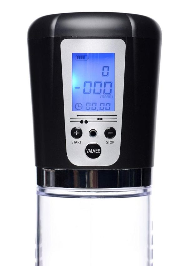 Size Matters Power Suction Penis Pump with Built-in Display - Clear